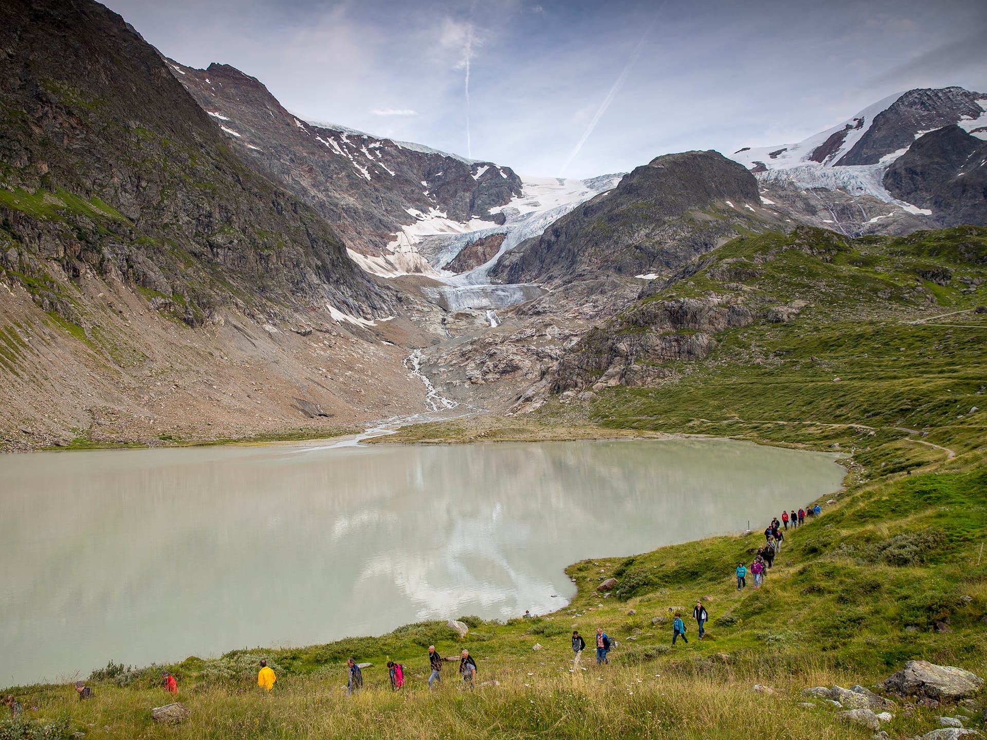 Mit allen Sinnen die Bergwelt erleben: Gletscherpfad Steingletscher.
